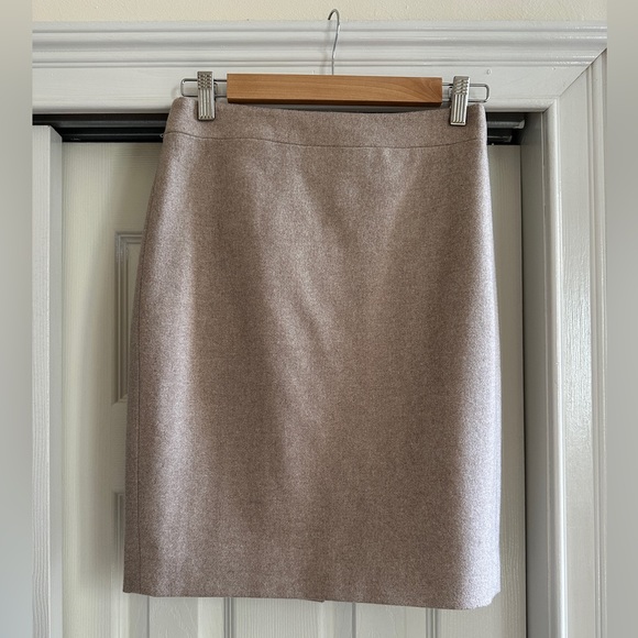 J. Crew Wrap Wool Midi Skirt Size 8